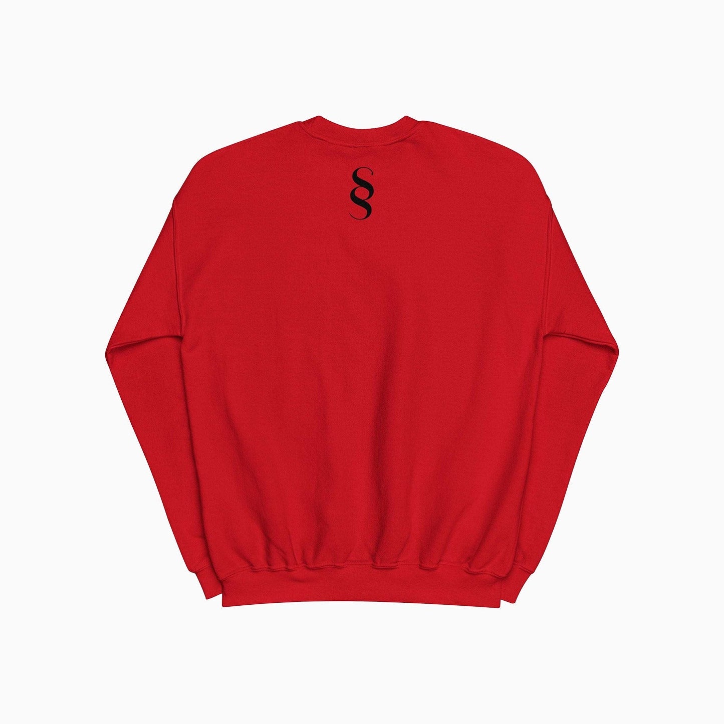 Men's Emblem Printed Red Sweatshirt