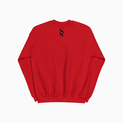 Men's Emblem Printed Red Sweatshirt