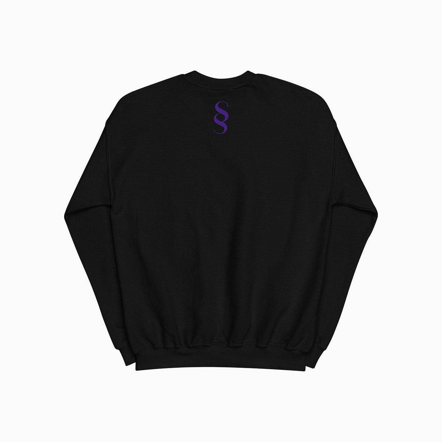 Men's Basic Printed Black Sweatshirt