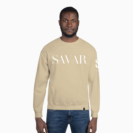 Men's Basic Printed Khaki Sweatshirt