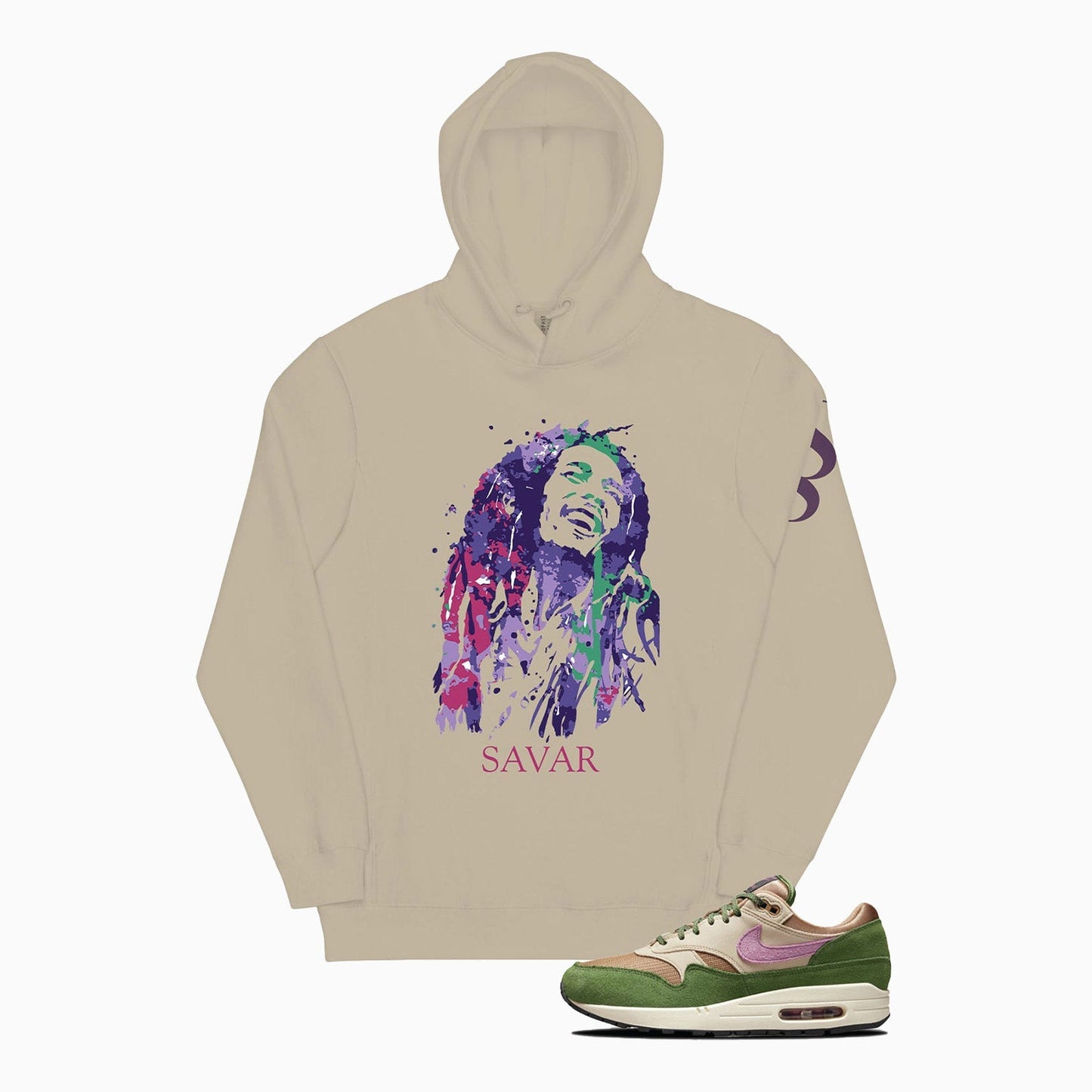 Men's Bob Marley Graphic Pull Over Hoodie