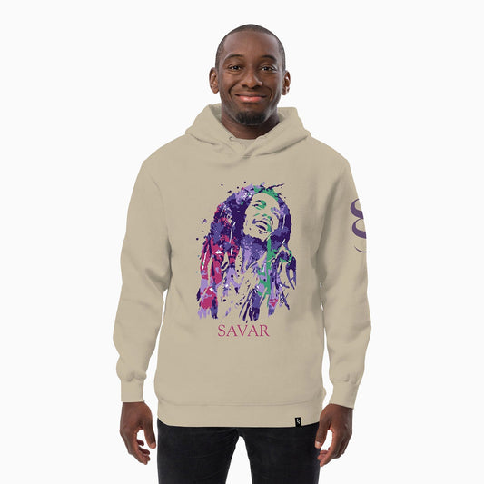 Men's Bob Marley Graphic Pull Over Hoodie