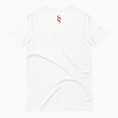Men's Emblem Printed White T Shirt
