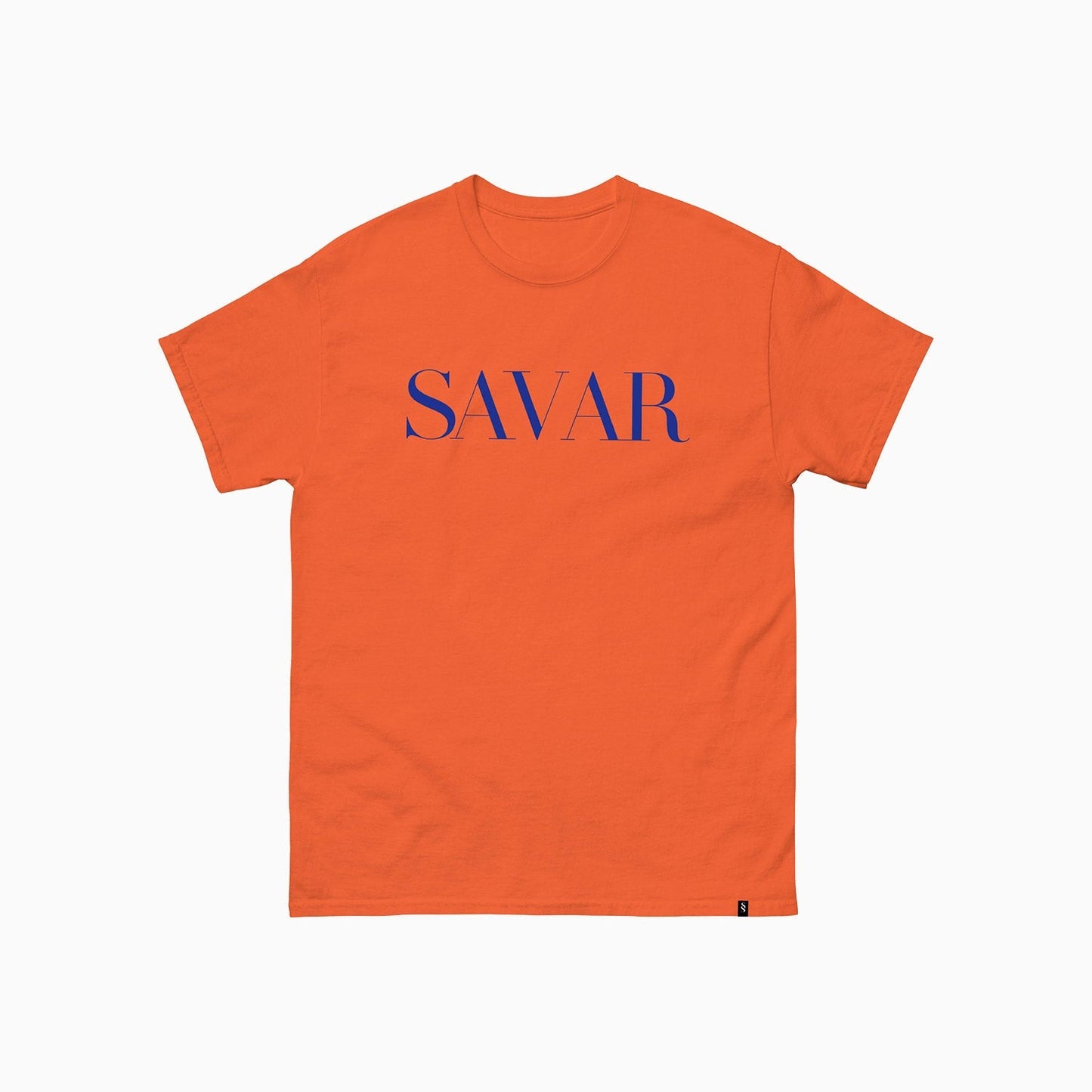 Men's Basic Printed Orange T Shirt