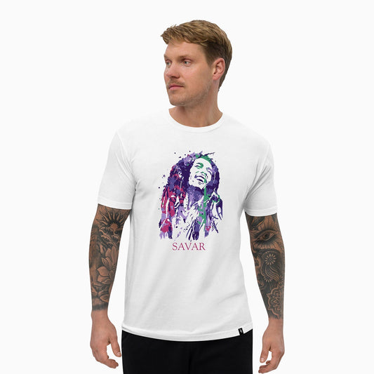 Men's Bob Marley Graphic Short Sleeve T Shirt