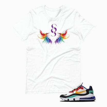 Men's Wings Graphic White T Shirt