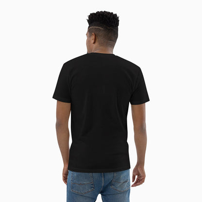 Men's Double S Printed Black T Shirt