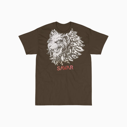 Men's Lion Graphics Crew Neck T-Shirt
