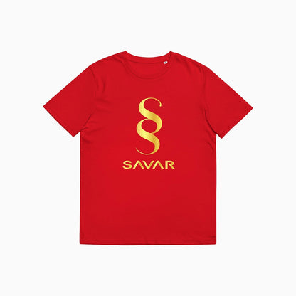 Men's Double S Printed Red T Shirt