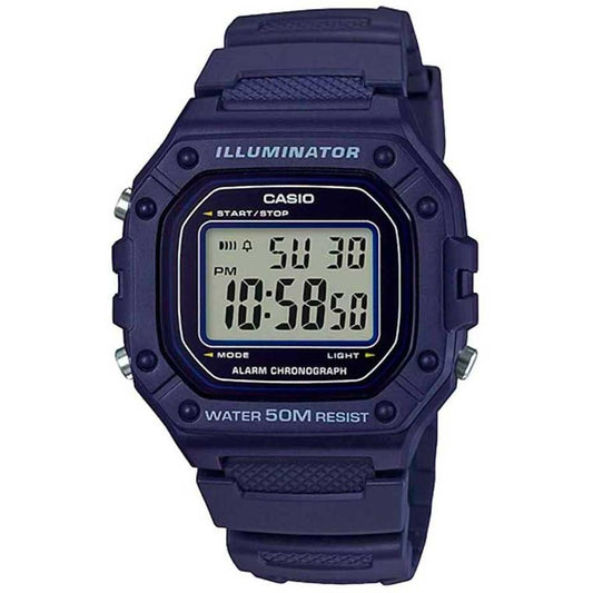 Casio Illuminator Classic Digital Watch Blue W-218H-2AVDF