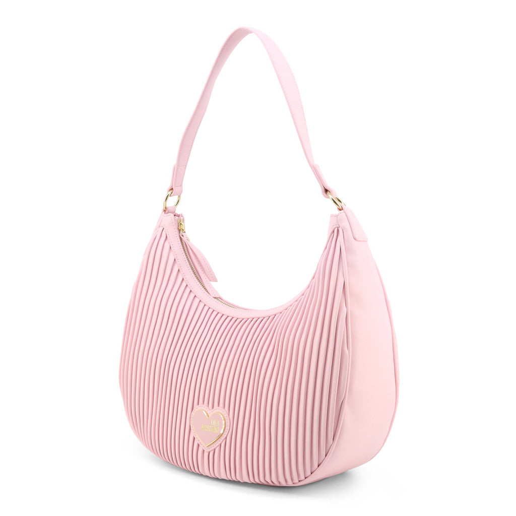 Love Moschino Pleated Hobo Pink Women's Bag JC4050PP1GLA1601