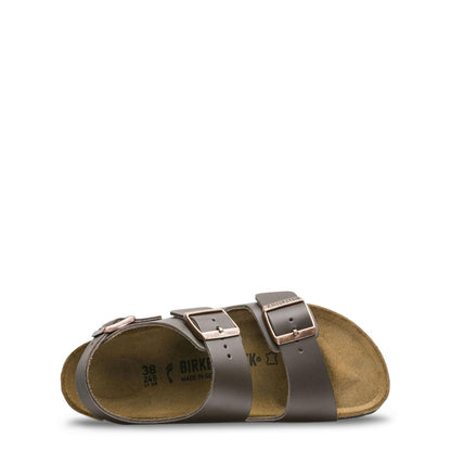Birkenstock Milano Leather Dark Brown Sandals 0034101 Regular Fit