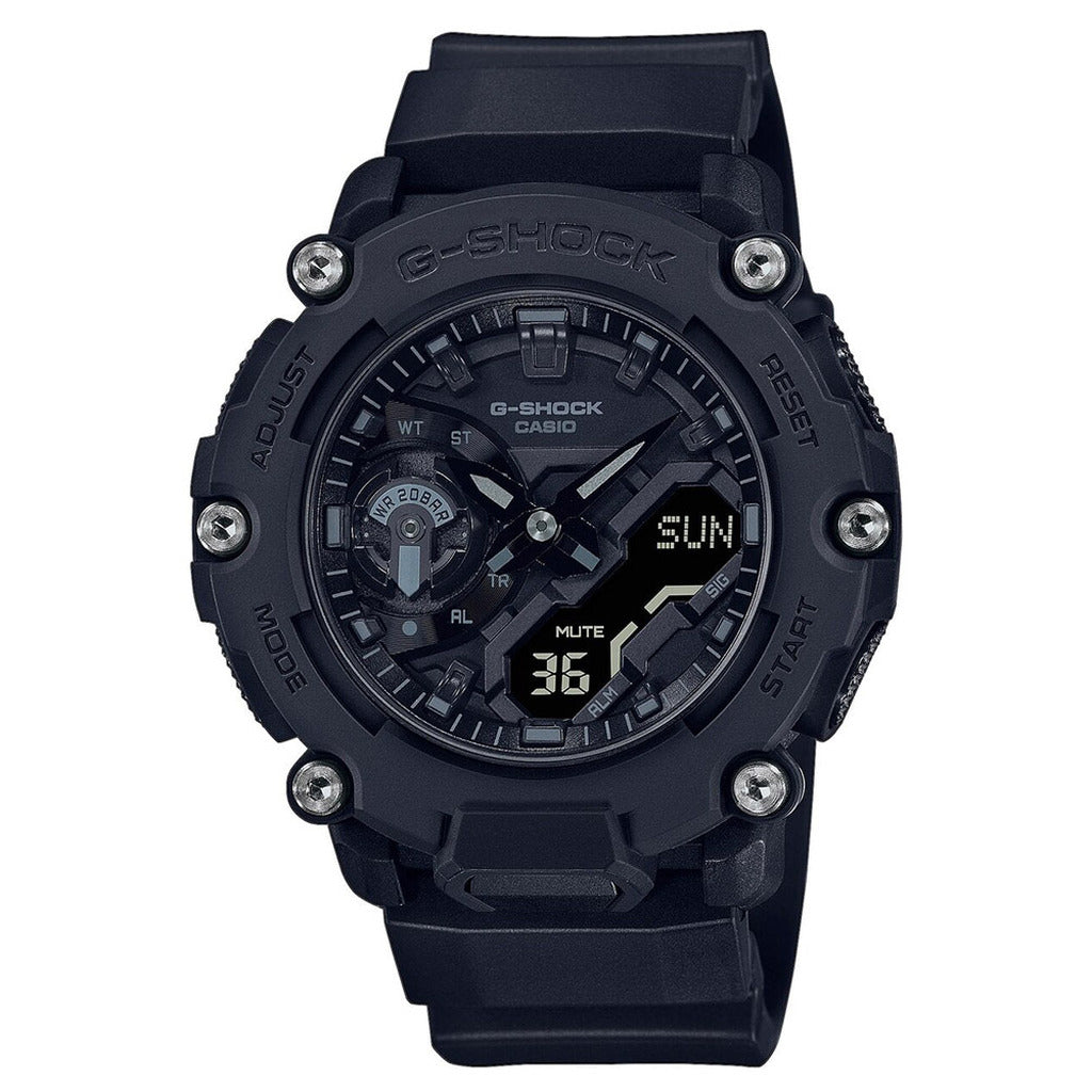 Casio G-Shock GA2200 Series Analog-Digital All Black Watch GA2200BB-1AER