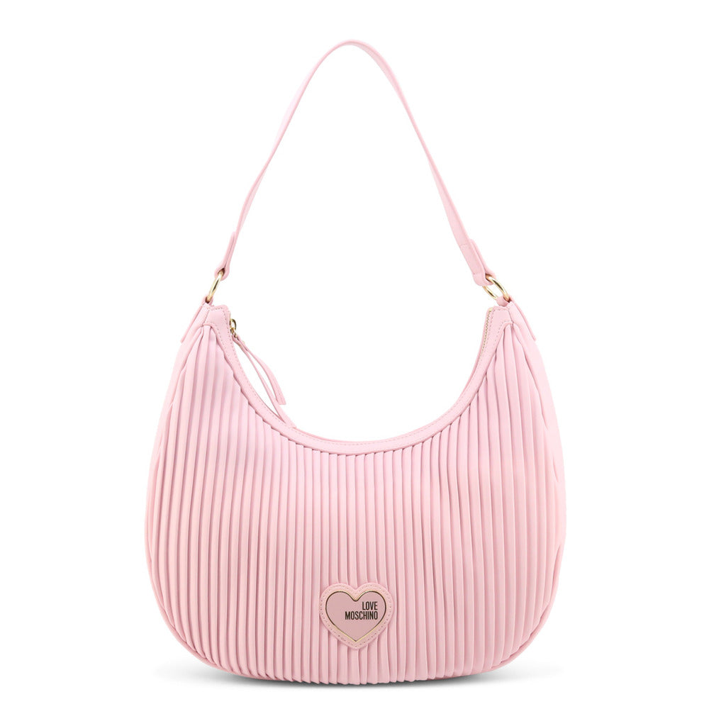 Love Moschino Pleated Hobo Pink Women's Bag JC4050PP1GLA1601