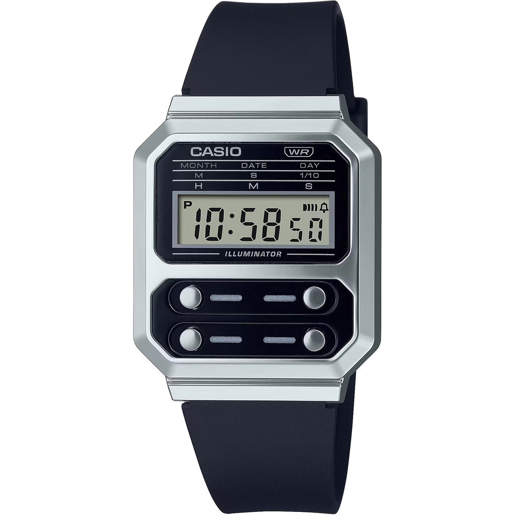 Casio Vintage Women's Black Digital Watch A100WE