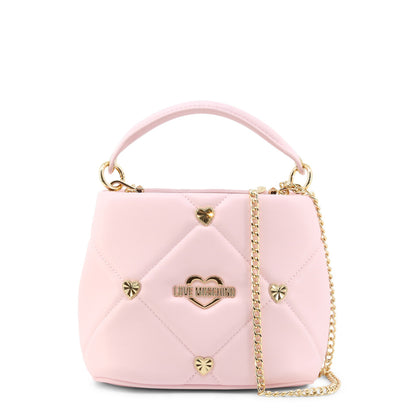 Love Moschino Jewel Hearts Pink Women's Small Handbag JC4082PP1GLZ0601