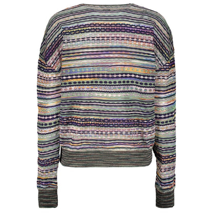 Missoni V-Neck Grey Women's Sweater DS22SN2IBK030ASM93X