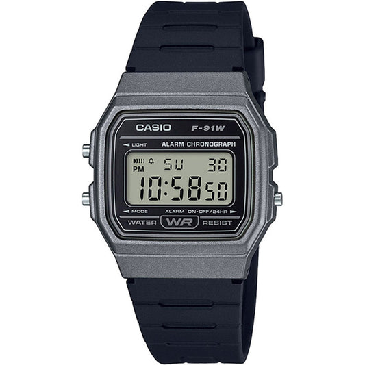 Casio Vintage Digital Watch Black F-91WM-1BVDF