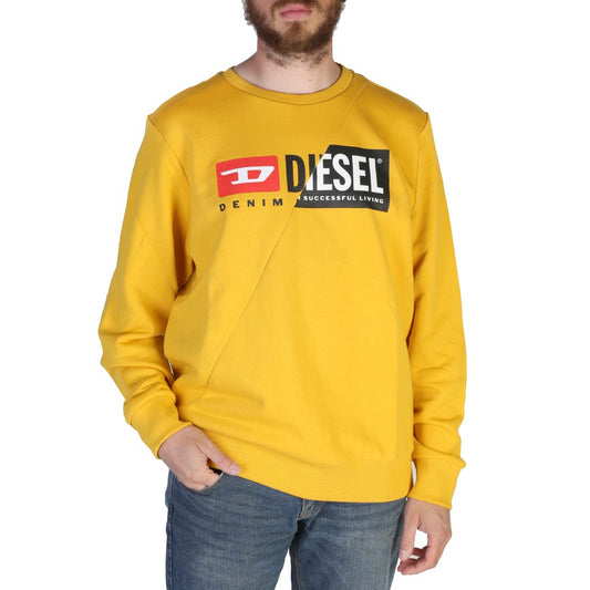 Diesel S-Girk-Cuty Yellow Men's Sweatshirt A003490IAJH22K
