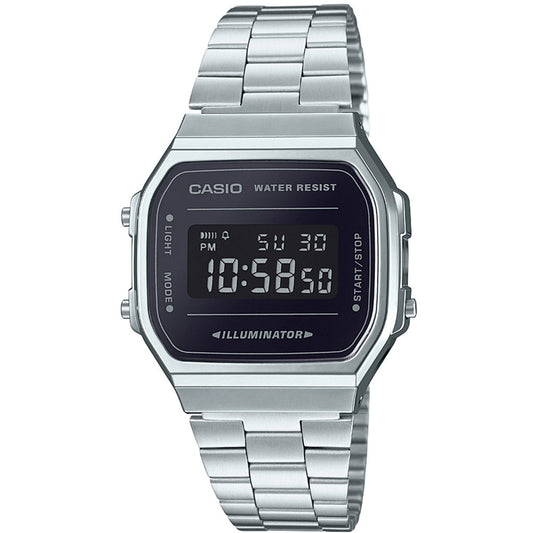 Casio Vintage Men's Silver Digital Watch A168WEM-1EF