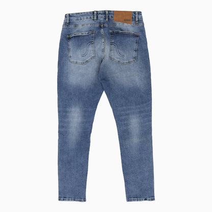 Men's Basic Medium Stonewash Slim Denim Jeans Pant