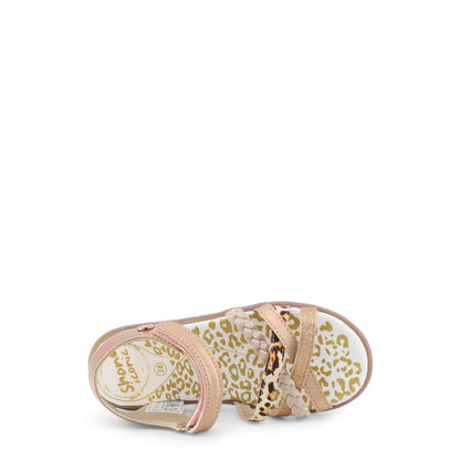 Shone Glitter Nude Pink Girls Sandals 7193-021