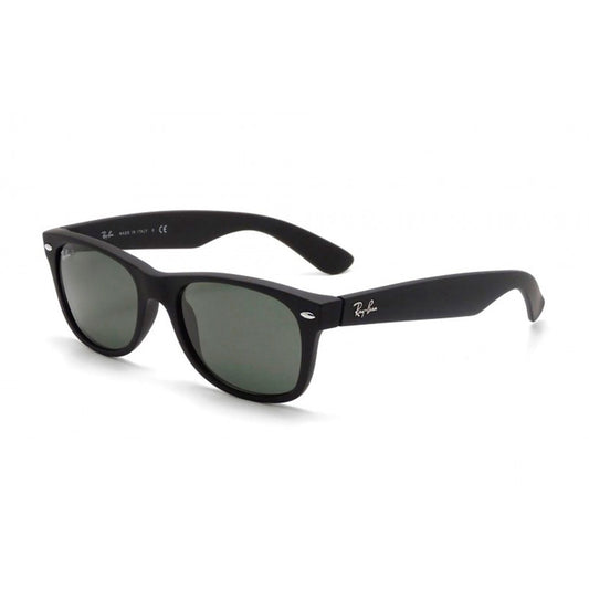 Ray-Ban New Wayfarer Classic Black/Green Classic Sunglasses RB2132-622 58-18