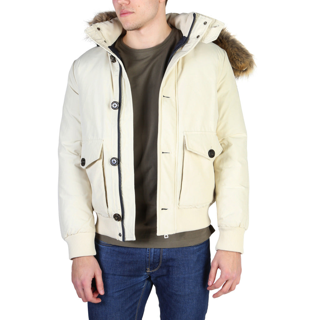 Tommy Hilfiger Classic Down Bomber White Men's Jacket MW03388