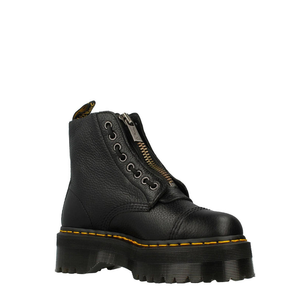 Dr. Martens Sinclair Aunt Sally Black Leather Platform Women's Boots 22564001