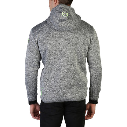 Geographical Norway Usidor Full Zip Light Grey Men's Sweatshirt