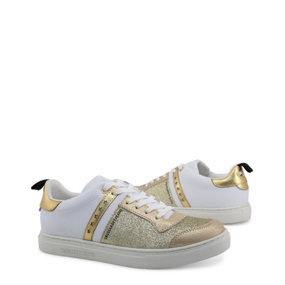 Trussardi Glitter Leather Gold Women's Casual Shoes 79A00253-M050