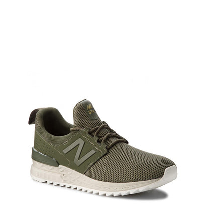 New Balance 574 Sport Dark Covert Green/White Men's Running Shoes MS574DUO