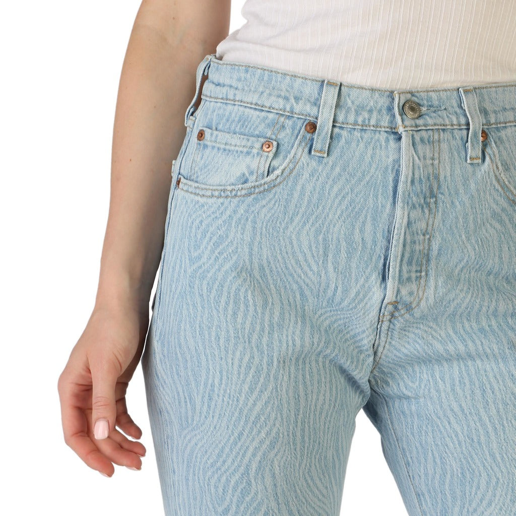 Levi's 501 Crop Blue Pattern Women's Jeans 362000244