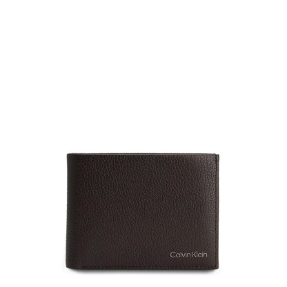 Calvin Klein Leather RFID Trifold Dark Brown Men's Wallet K50K507969-BAW