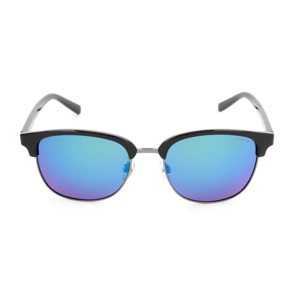Polaroid Browline Black Blue Polarized Men's Sunglasses PLD 1012/S CVL/K7