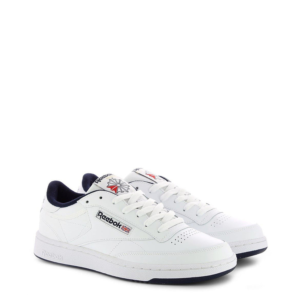 Reebok Classic Club C 85 White/Navy Shoes AR0457 – Becauze
