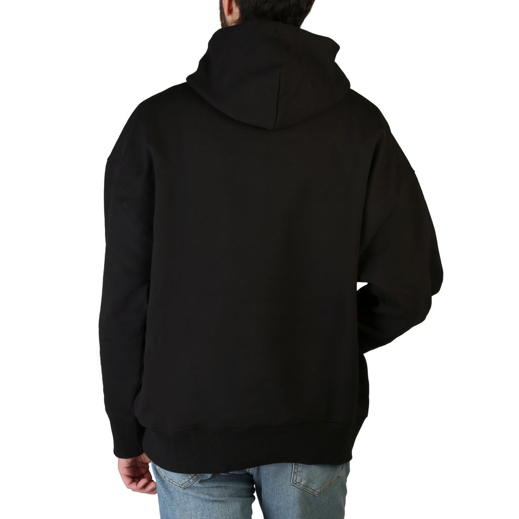 Tommy Hilfiger Badge Organic Cotton Hoody Black Men's Sweatshirt DM0DM10904