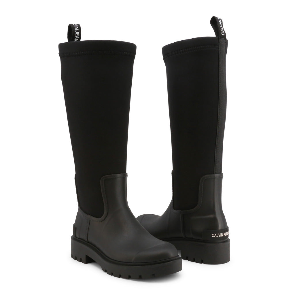 Calvin Klein Black Women s Rainboots YW0YW00426 Becauze