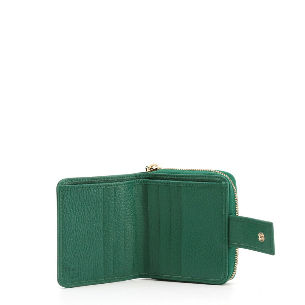 Gucci Calfskin Canvas Street Style Plain Beige/Green Women's Folding Wallet 346056KY9LG9775
