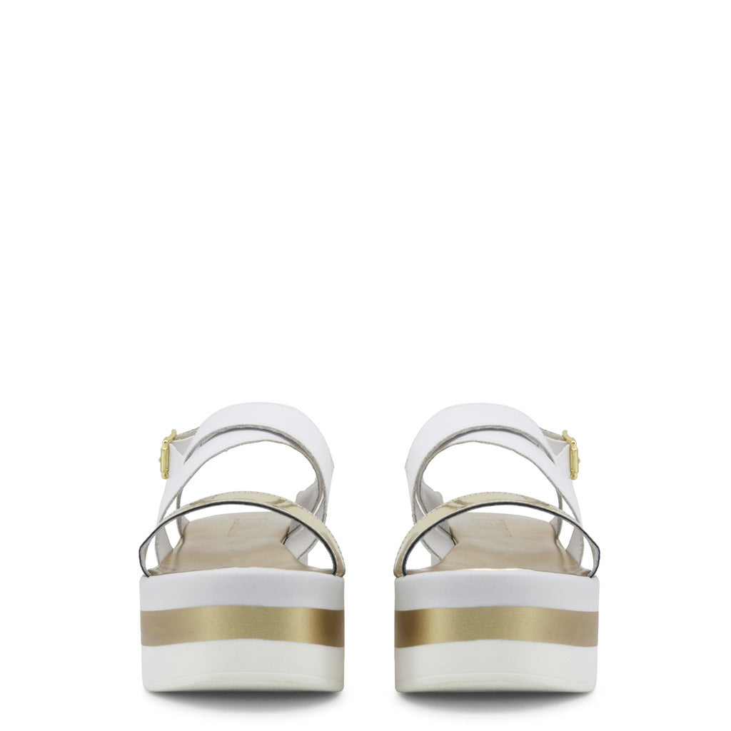 Ana Lublin Otavia White Platform Wedge Women's Sandals