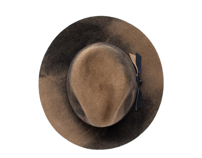 Goorin Bros Heritage Mishka Fedora Blue Brown Wool Felt Men's Hat 100-1118-BLU