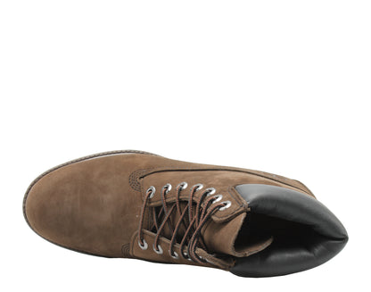 Timberland 6-Inch Premium Waterproof Dark Chocolate Nubuck Men's Boots 10001