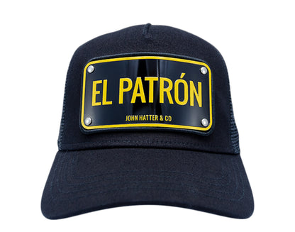 John Hatter & Co El Patron Black/Yellow Trucker Hat 1001-BLACK