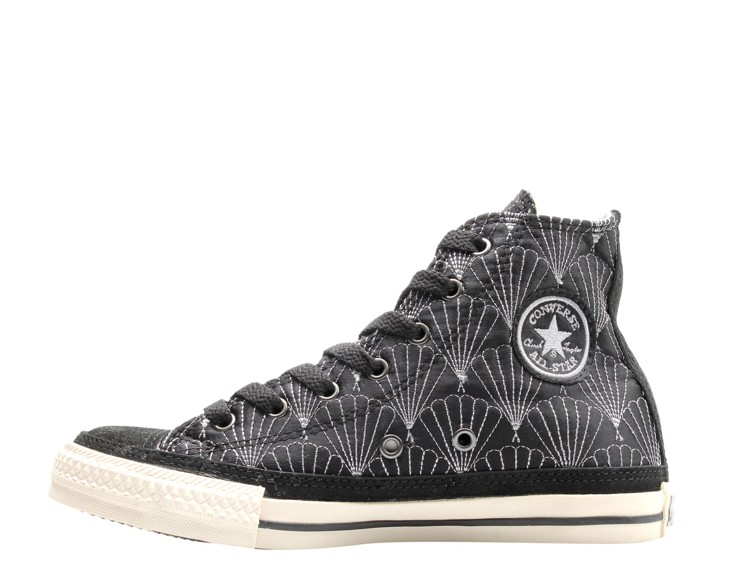 Converse Chuck Taylor Quilted Hi Shells Black/Parchment Sneakers 100101