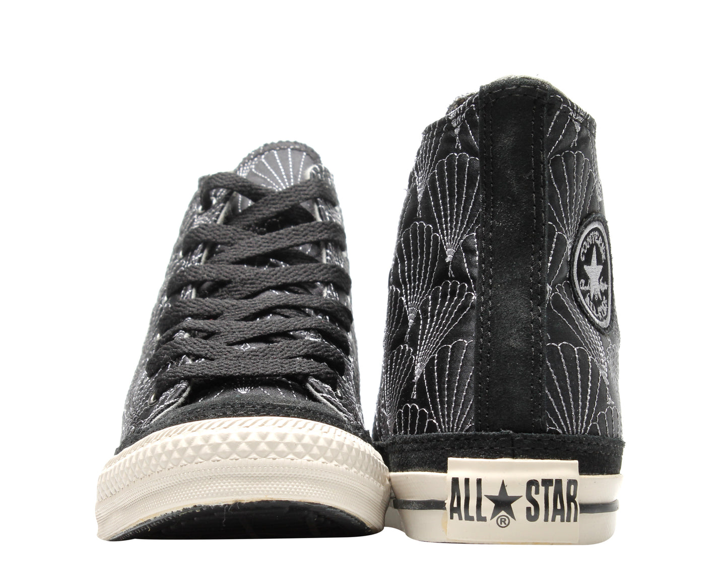 Converse Chuck Taylor Quilted Hi Shells Black/Parchment Sneakers 100101