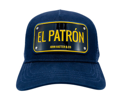 John Hatter & Co El Patron Navy/Black/Yellow Trucker Hat 1002-NAVY