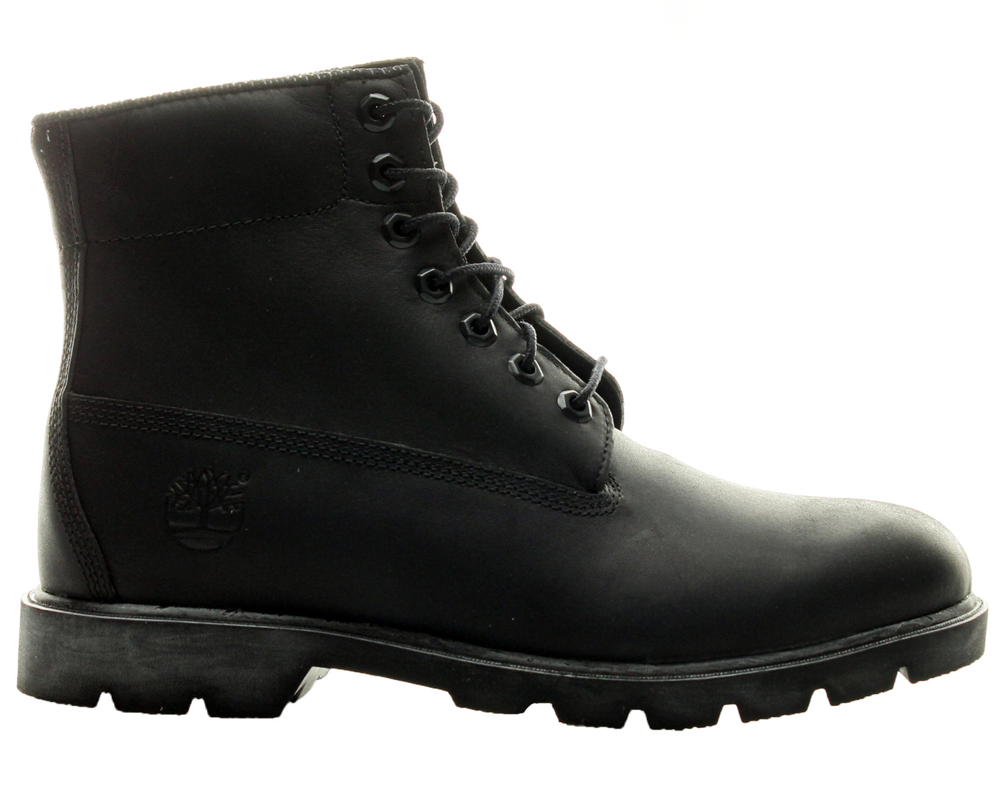 Timberland 6-Inch Basic Waterproof Black Smooth Leather Men's Boots 10069