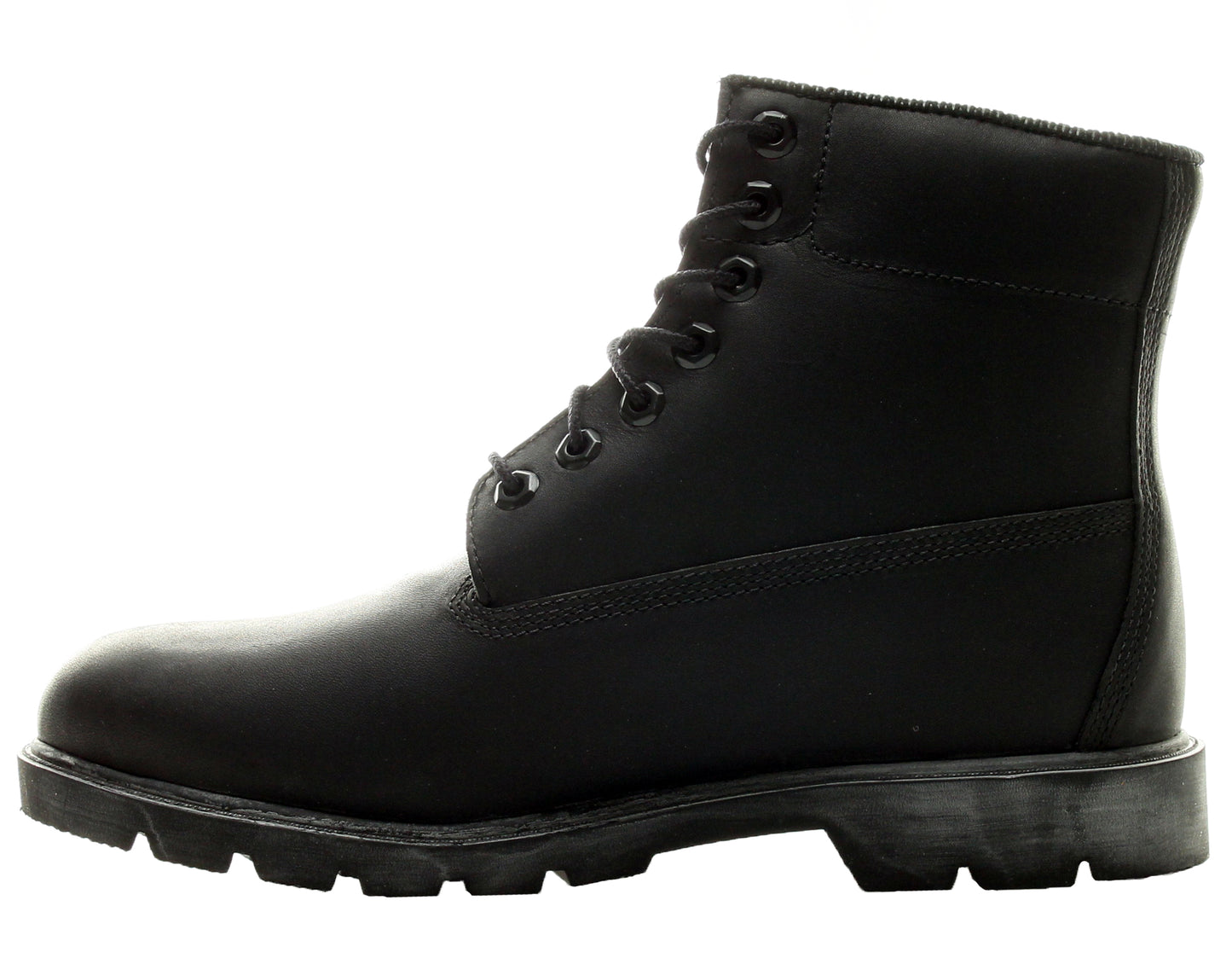 Timberland 6-Inch Basic Waterproof Black Smooth Leather Men's Boots 10069