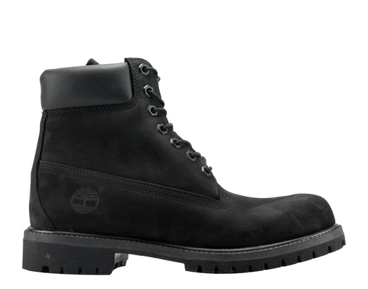 Timberland 6-Inch Premium Waterproof Black Nubuck Men's Boots 10073