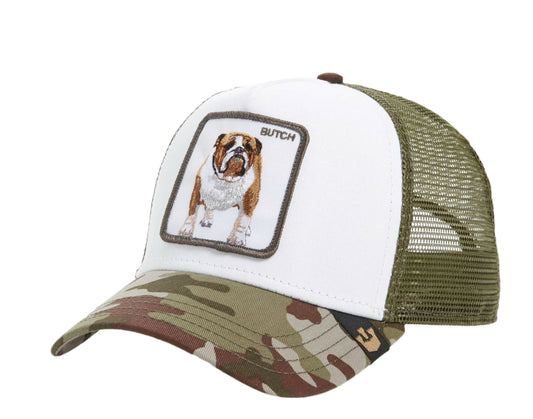 Goorin Bros Butch Bulldog Olive Camo/White Men's Trucker Hat 101-0250-OLI